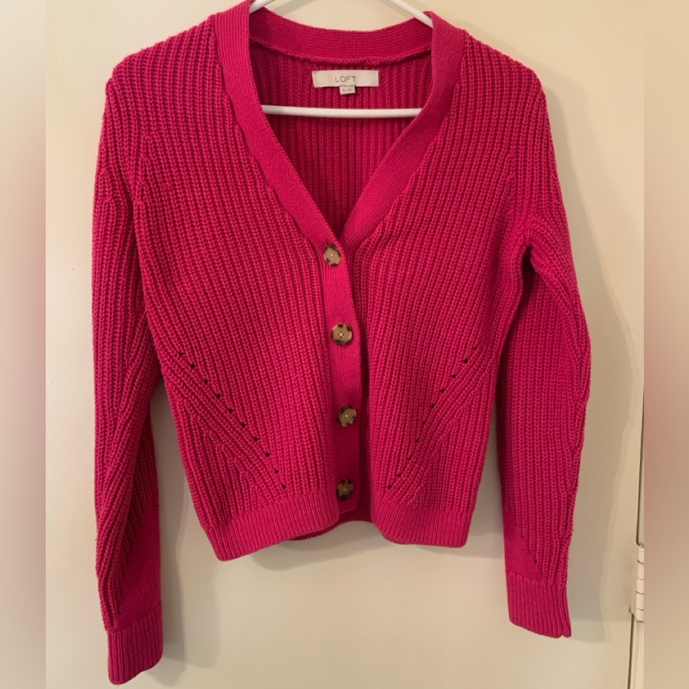 LOFT Hot Pink Sweater